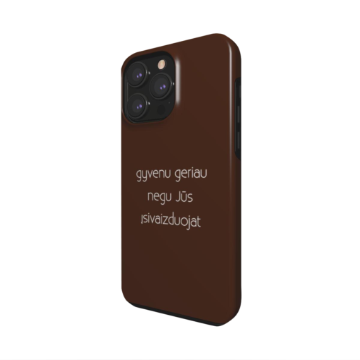 VTP telefono dėkliukas rudas <br/> "Gyvenu geriau"