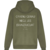 Džemperis su užtrauktuku <br/> "gyvenu geriau negu Jūs įsivaizduojat"