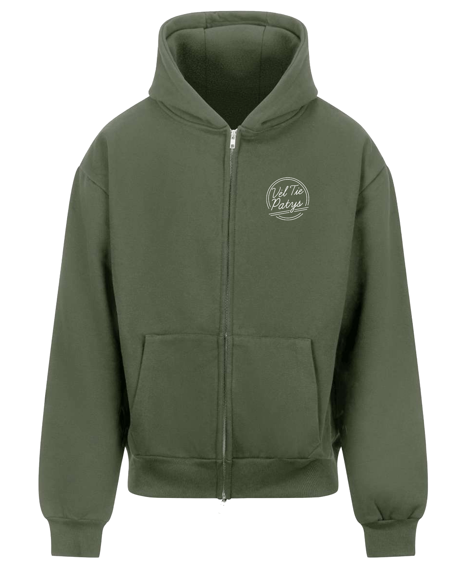 Chaki džemperis su užtrauktuku <br/> "Veidelį paprastesnį padarom" - Image 2