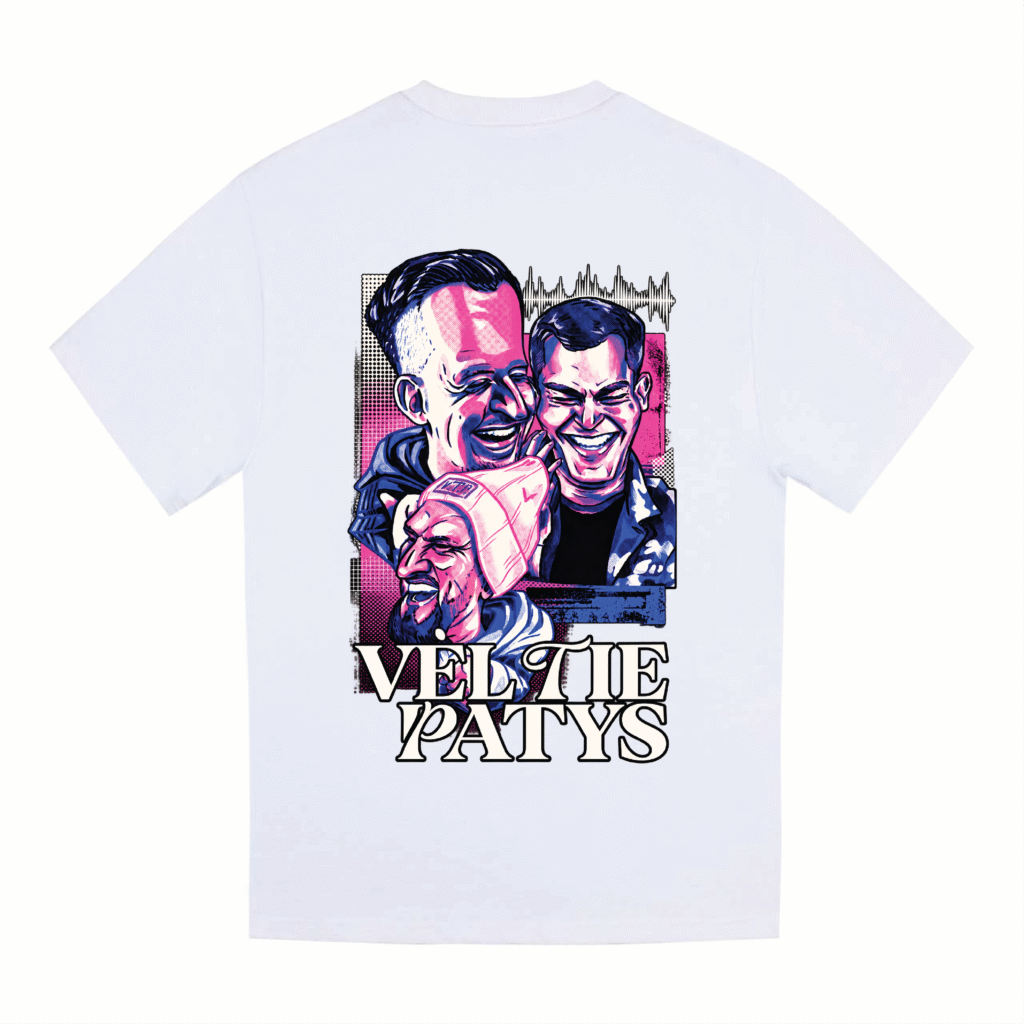 Oversize marškinėliai  <br/> "Vėl tie patys*"